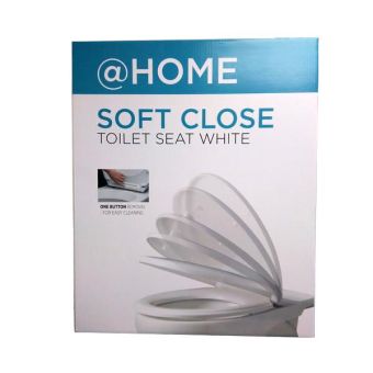 @Home Soft Close Toilet Seat - White