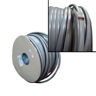 OCS Grey Twin & Earth (Stranded) 2 Core Electrical Flex Cable - Price Per Metre