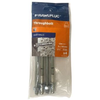 Rawlplug Throughbolt - M8 x 140mm