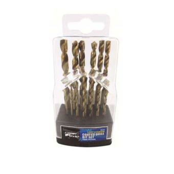 13 Piece Titanium Coated Drill Bit Set
