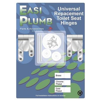 Universal Toilet Seat Hinges Kit - Chrome plated