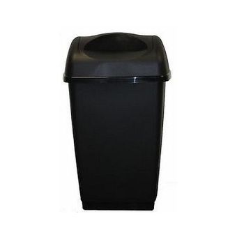 Tontarelli Black 50lt Swing Bin