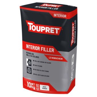 Toupret Interior Filler 10kg – Fast-Setting, Smooth, and Shrink-Free Finish