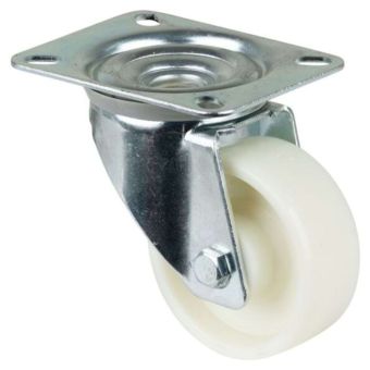 Transport Castor 80mm swivel 125kg White