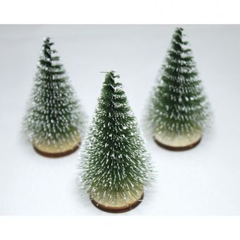 Fir tree 8x4.5cm - set of 3