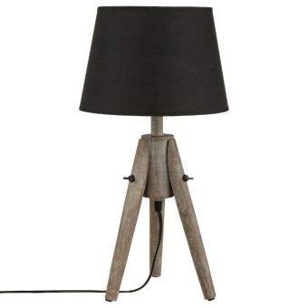 Tripod Table Lamp with black Shade