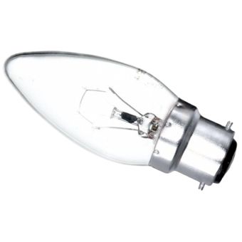 Eveready Clear Candle Lamp B22 25W Rough Service Long Life Durable Light Bulb