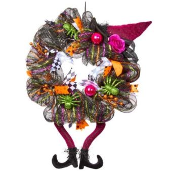 InLit HalloWreath 50cm – Light Up Halloween Wreath with Multi-Coloured LEDs