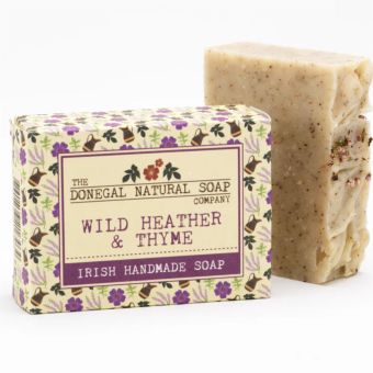 Wild Heather and Thyme Natural Soap I Handmade Irish Soap with Heather Petals, Sage, and Neroli