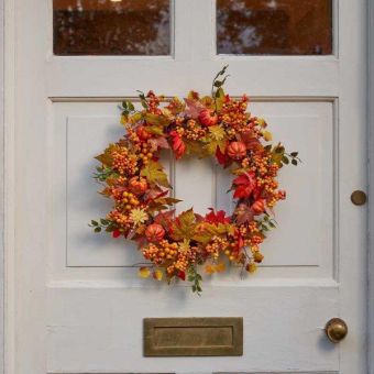 Autumn Festival Wreath 50cm – Handcrafted Seasonal Decorative Wreath for Autumn Home Décor