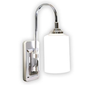 JML Smart Sconce Wireless LED Wall Light with Remote Control and Adjustable Swivel – Chrome Finish