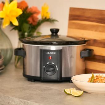 Haden 3.5L Slow Cooker – Compact Family-Sized Cooker with Removable Pot and 3 Heat Settings