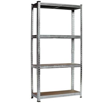 Benson Heavy-Duty Shelf Storage Rack – 4 Adjustable MDF Shelves – 80 kg Capacity Per Layer