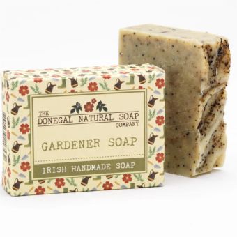 Gardener Natural Soap I Handmade Irish Exfoliating Soap with Rosemary, Poppy Seeds and Lavender