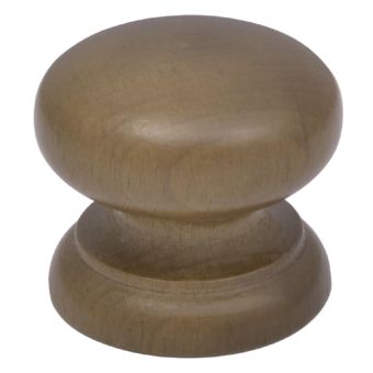 Walnut Knob 45mm – Clear Lacquer Finish Solid Wood Cabinet Handle