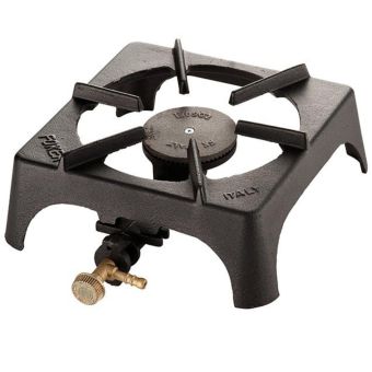 Foker Cast Iron Single Gas Burner with Flame Supervision Valve – Indoor and Outdoor Use