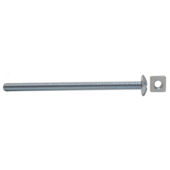 Zinc Plated Roofing Bolts with Square Nuts M6 x 100mm