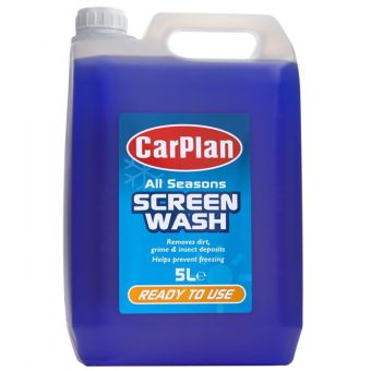 CarPlan All Seasons Ready Mixed Screenwash 5L – Anti-Smear Formula Prevents Freezing to -5°C