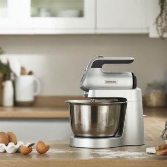 Kenwood QuickMix Chefette HMP54.000SI Stand Mixer Silver – 650W Hand and Stand Mixer with 3.5L Bowl