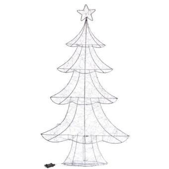 300 LED Xmas Tree LV – Light Up Decorative Christmas Tree with 300 Warm White LEDs, Low Voltage, Indoor and Outdoor Use, IP44 Transformer