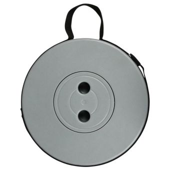 Benson Gray Folding Portable Stool Adjustable Height 6 to 46cm Lightweight ABS for Indoor and Outdoor Use