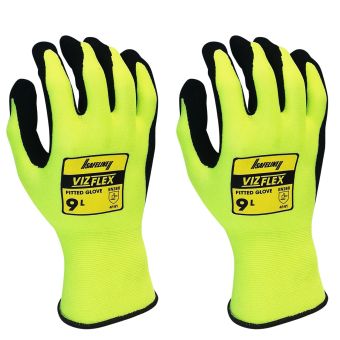 Vizflex Gloves XL – Double-Dipped Protective Work Gloves