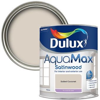 Dulux AquaMax Salted Caramel Satinwood Metal & Wood Paint 750ml