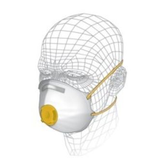 Vitrex FFP2 Tool and MDF Respirator Mask with Comfort Valve – High Filtration Dust Protection for Power Tool Use