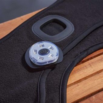 HeadBeam LED Rechargeable Head Warmer Hat – Black