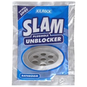 SLAM Plughole Unblocker Bathroom Power Shot – Powerful Grime and Blockage Removal