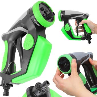 Car Wash Foam Gun with Liquid Dispenser and 4 Spray Modes for 1/2 inch Garden Hose Attachment