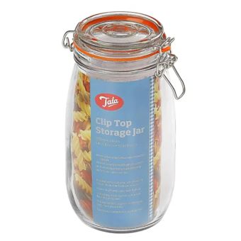 Tala Preserving Jar 1.55L / 3.41lb – Classic Lever Arm Airtight Glass Storage