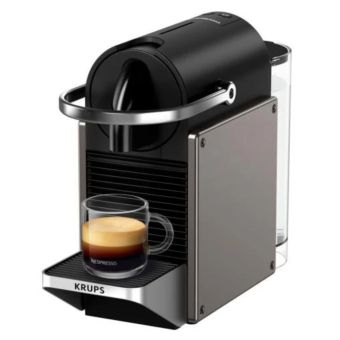 Nespresso Pixie Titan Coffee Machine – Compact Original Line Espresso Maker with 19 Bar Pressure