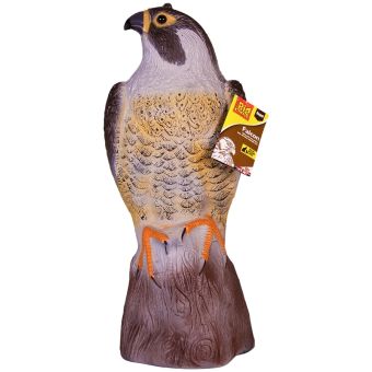 Falcon Bird Deterrent – Life-Like Bird of Prey with Anchor Base, 14 Inch