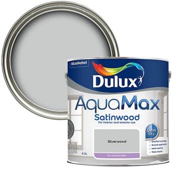 Dulux AquaMax Satinwood Silverwood Metal and Wood Paint 2.5L
