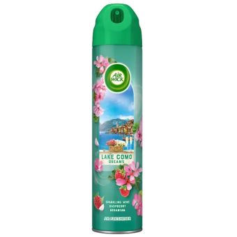 Air Wick Lake Como Aerosol Air Freshener 300ml – Odour Neutralising Room Spray with Instant Burst of Fresh Scent for Home
