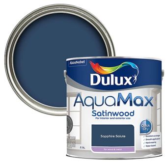 Dulux AquaMax Satinwood Sapphire Salute Metal and Wood Paint 2.5L