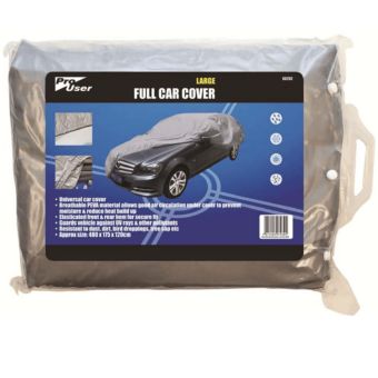 Pro User Large Full Car Cover 480cm – Breathable PEVA Waterproof Dustproof UV Resistant Protective Car Cover with Elastic Hem