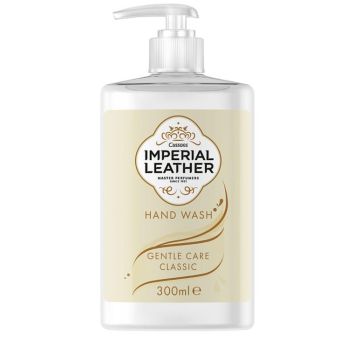 Imperial Leather Gentle Care Hand Wash 300ml – Moisturising Liquid Soap with Amber, Jasmine and Lavender Scent in 100% Recycled Bottle