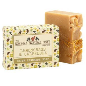 Lemongrass & Calendula Natural Soap I Handmade Irish Soap with Turmeric, Chickweed and Essential Oils