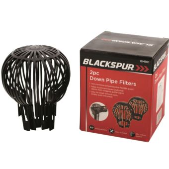 Blackspur 2Blackspur PC Down Pipe Filters – Polypropylene Gutter Guards for Leaf and Debris Protection