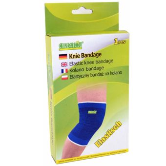 Knee Support Bandage – Blue Elastic Knee Brace for Joint Stability and Comfort