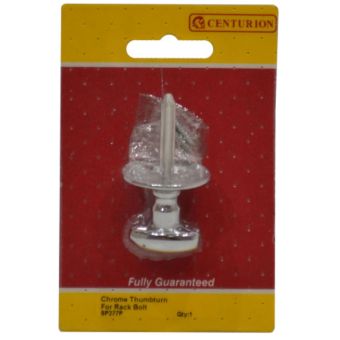 Chrome Thumb Turn Security Bolt 30mm – Privacy Door Lock with Fixings