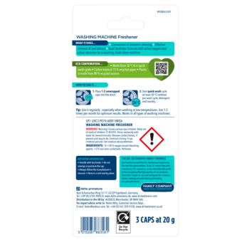 Dr. Beckmann Washing Machine Freshener Tabs – Dual Freshness Odour Neutralising Cleaning Tablets