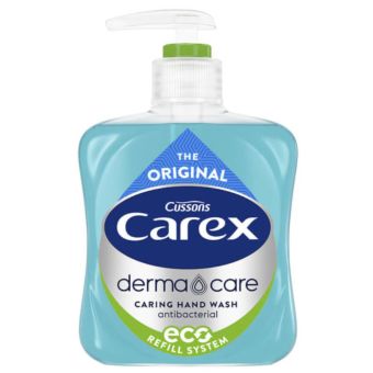 Carex Dermacare Original Hand Wash Eco 250ml & 500ml – Antibacterial Liquid Soap with Skin Kind Formula, pH Balanced and Moisturising