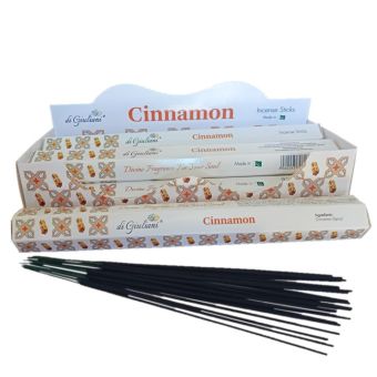 Di Giuliani Cinnamon Incense Hex Sticks – Warm Aromatic Fragrance for Relaxation, Meditation and Energy Cleansing