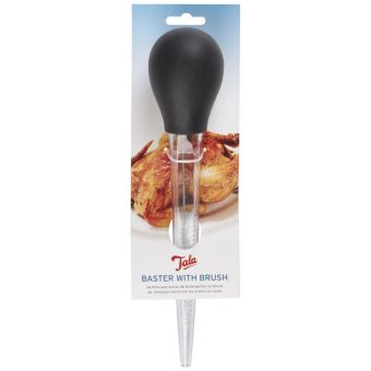 Tala Baster with Silicone Bulb and Nylon Brush – Heat Resistant with OZ and ML Markings