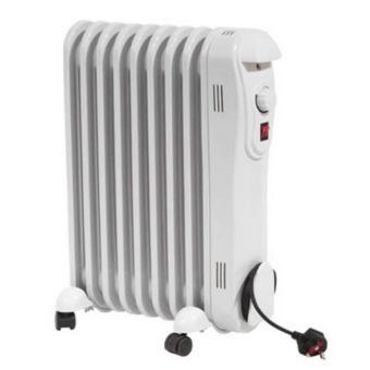 Prem-I-Air EH1842 1.5kW Oil Filled Radiator – Portable Heater with Adjustable Thermostat and Safety Cut-Out