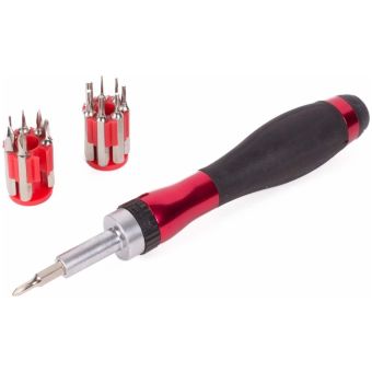 Benson Precision Ratchet Screwdriver with 14 Bits – Ergonomic Handle