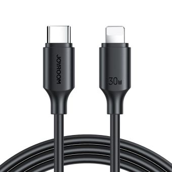 Joyroom 30W Fast Charging Type-C to Lightning Cable 1.2m – Black
